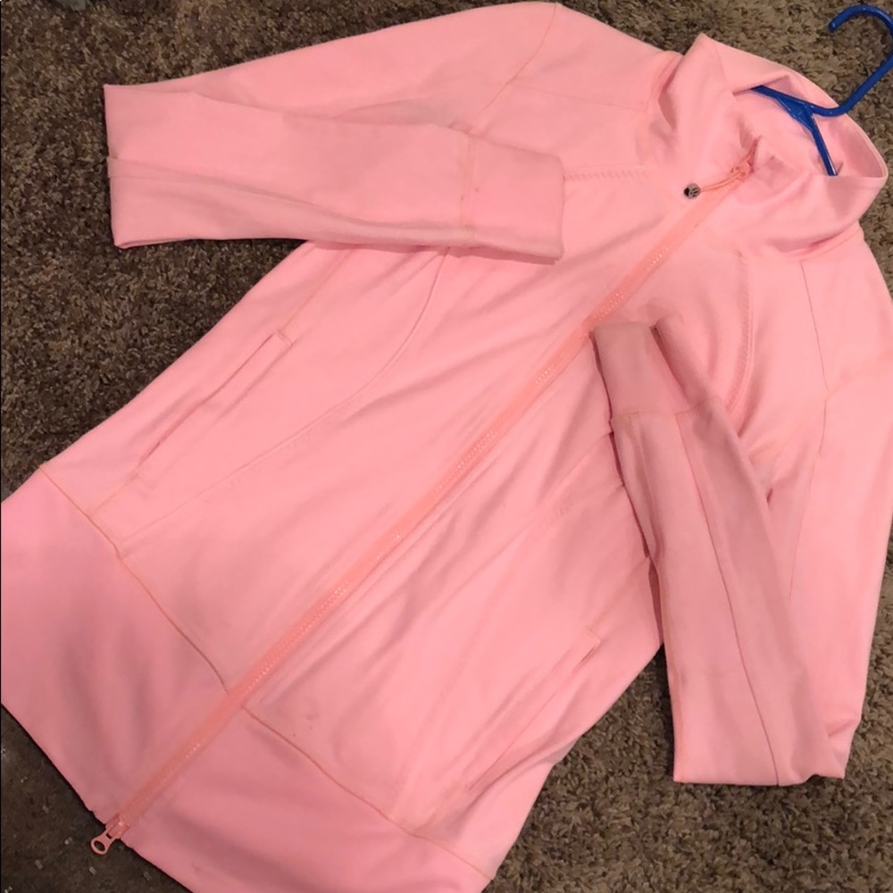 Pink Lulu Lemon running jacket